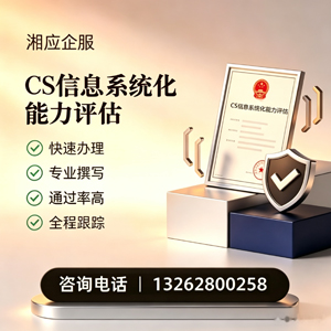 襄阳CS信息系统化能力评估申报服务